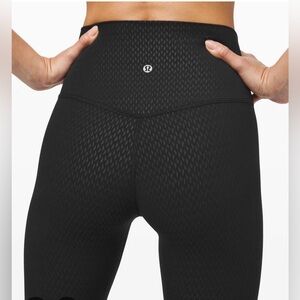 lululemon Align Pant II 25” Black Diverge Emboss